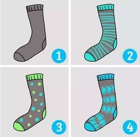 8只襪子選一只，一眼看出你的性格